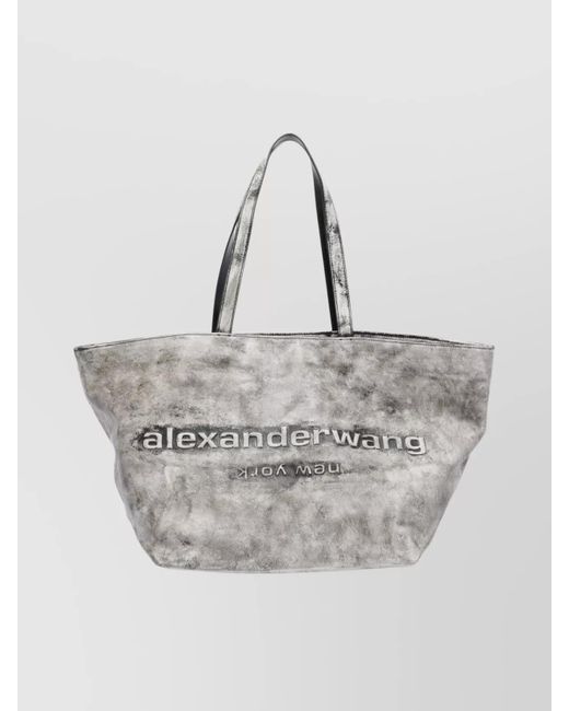Alexander Wang Gray Spacious Tote Bag Dual Handles
