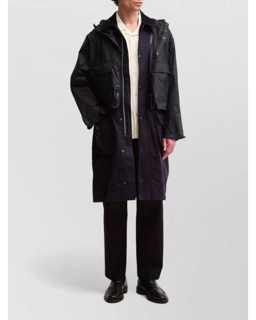 Barbour Blue Waxed Cotton Lightweight Jacket for men