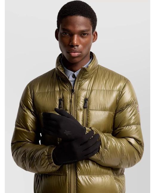 Moncler Black Technical Jersey Active Grip Nylon Gloves for men