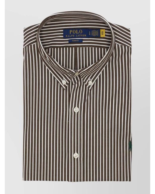 Ralph Lauren Multicolor Striped Cotton Shirt With Button Down Collar for men