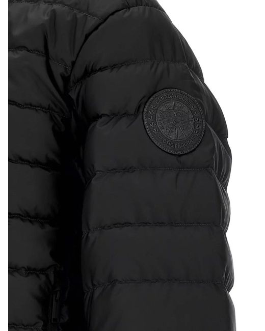 Canada Goose Blue Down Hooded Quilted Puffer Jacket for men