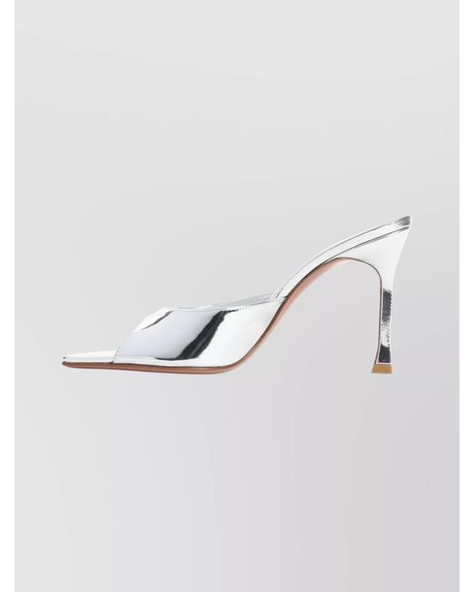 AMINA MUADDI Metallic Leather Alexa 95 Sandals