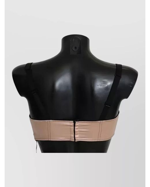 Dolce & Gabbana Black Silk Balconette Bra