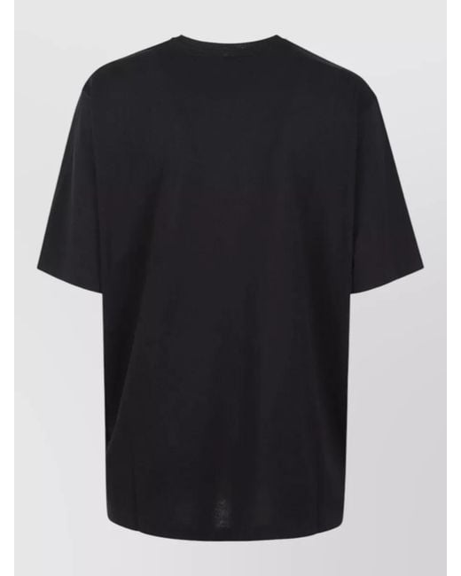 Frankie Shop Black Short Sleeve Top Crew Neck Nylon Silk
