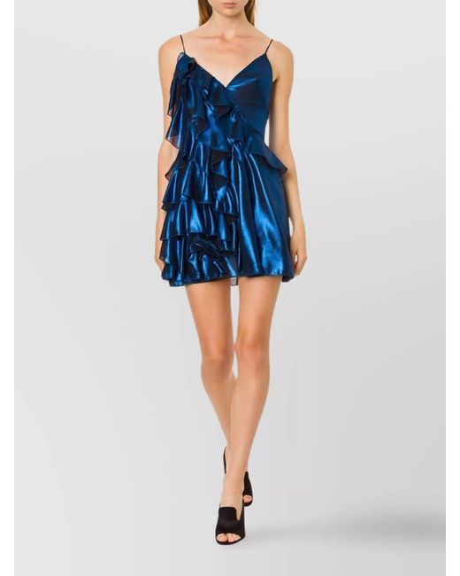 Alberta Ferretti Blue Mini Dress