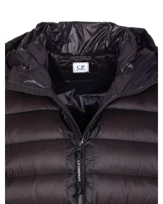 C P Company Blue Hooded Goggle Down Jacket Casual Style for men