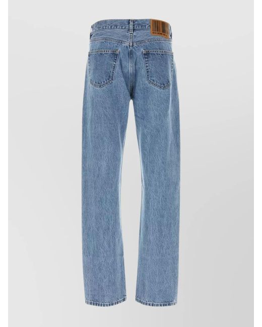 VTMNTS Blue Denim Straight-Leg Trousers for men