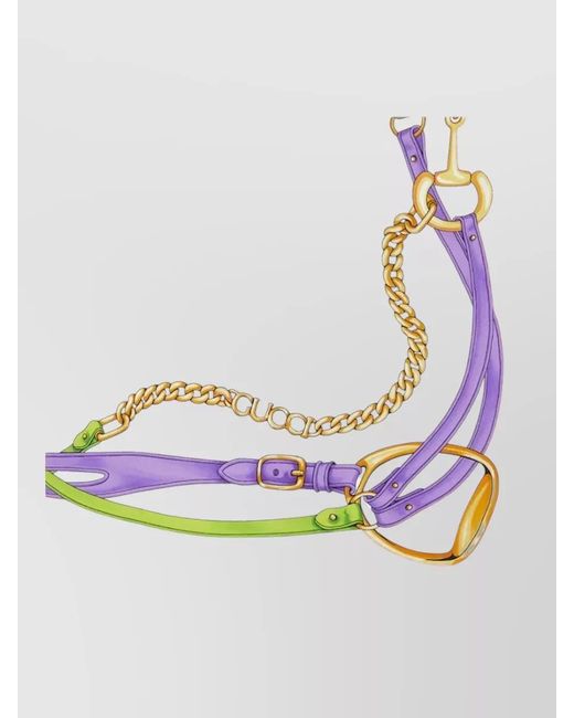 Gucci Multicolor Silk Printed Scarf