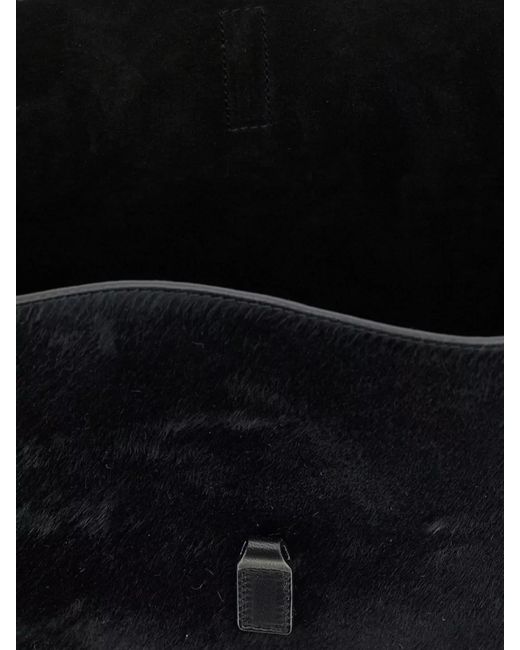 Saint Laurent Blue Le 5 À 7 Small Leather Shoulder Bag