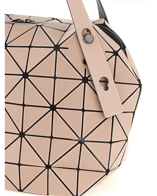 Issey Miyake Natural Boston Geometric Tote Bag Top Handles