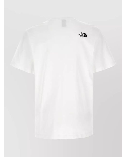 The North Face White Cotton Logo T-Shirt for men