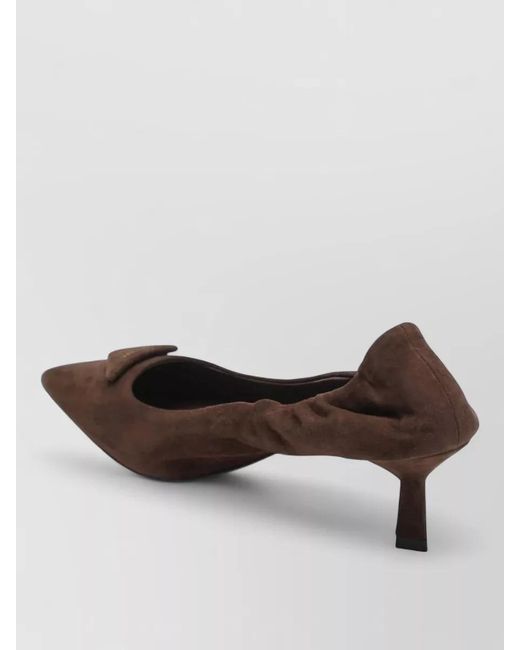 Prada Multicolor Bow Detail Kitten Heel Pointed Toe Pumps