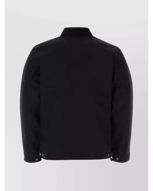 Carhartt Black Detroit Cotton Jacket Corduroy Collar for men