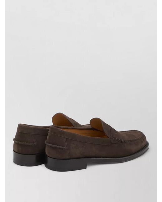 Tod's Brown Suede Loafers for men