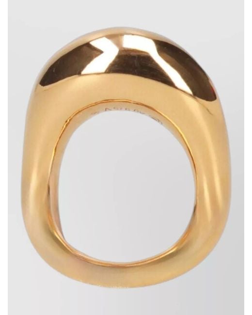 Charlotte Chesnais Metallic Polished Wide Band Sculptural Ring Design