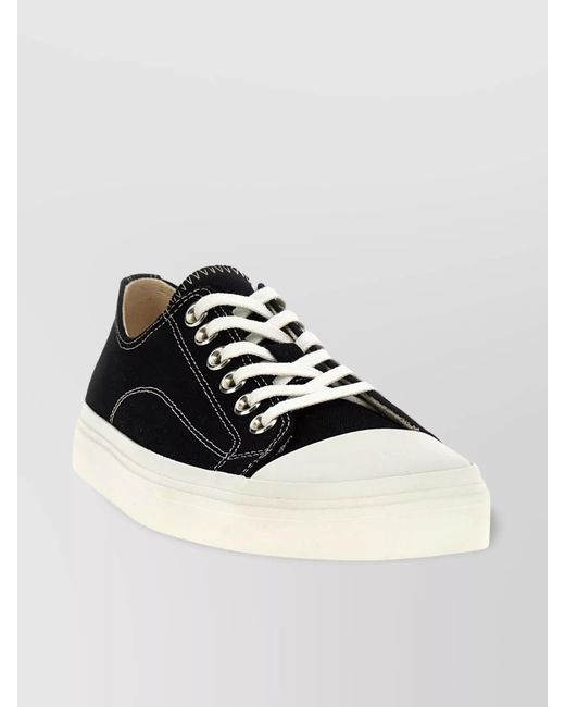 Moschino Multicolor Canvas Low-Top Sneakers