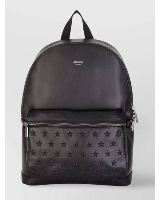 Jimmy Choo Black Leather Backpack for men