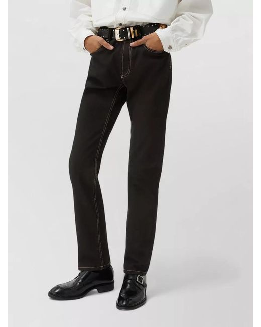 Versace Black Tapered Denim Jeans for men