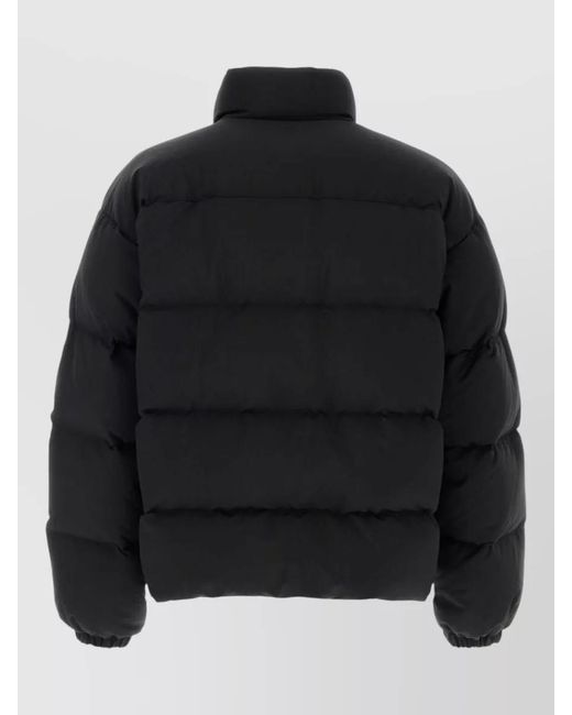 Jil Sander Black Nylon Blend Cropped Down Jacket for men