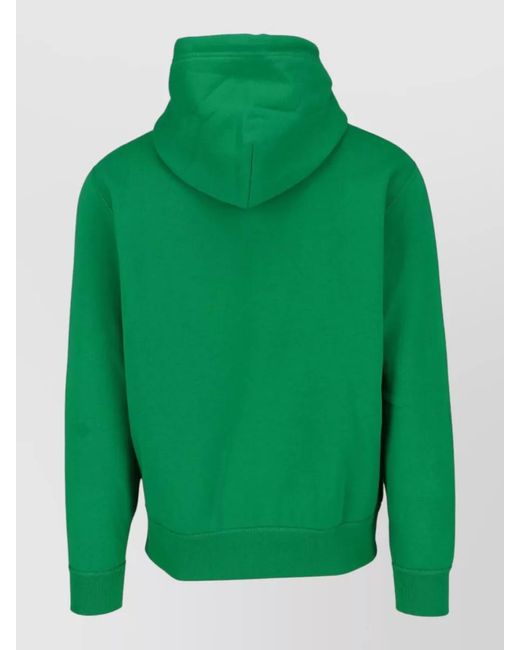 Polo Ralph Lauren Green Hooded Sweatshirt Casual Style Front Pocket for men