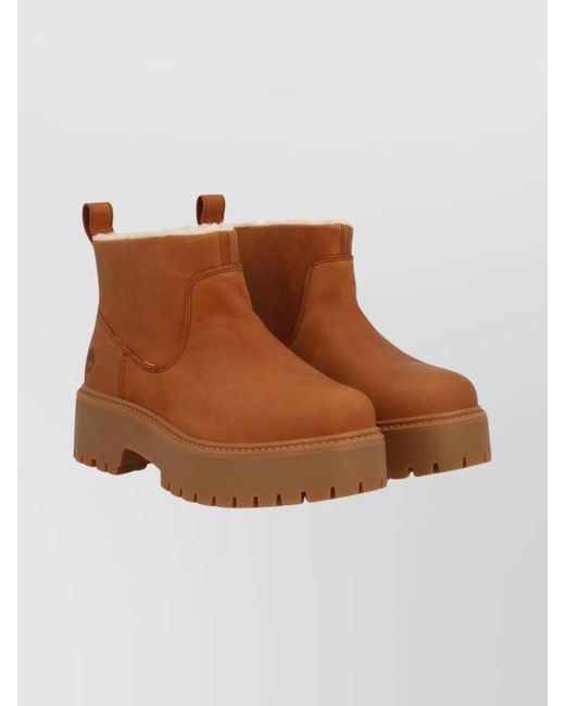 Timberland Brown Leather Ankle Boots