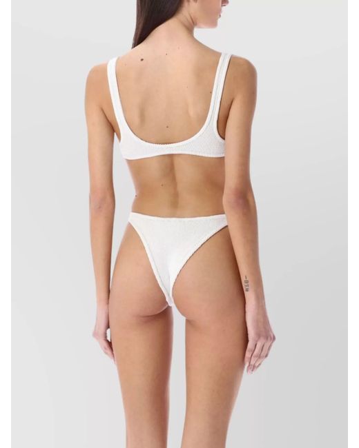 Reina Olga Multicolor Cutout Crinkle One-Piece Swimsuit