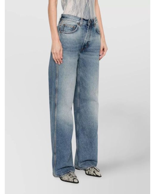 Haikure Blue Denim Wide-Leg Jeans