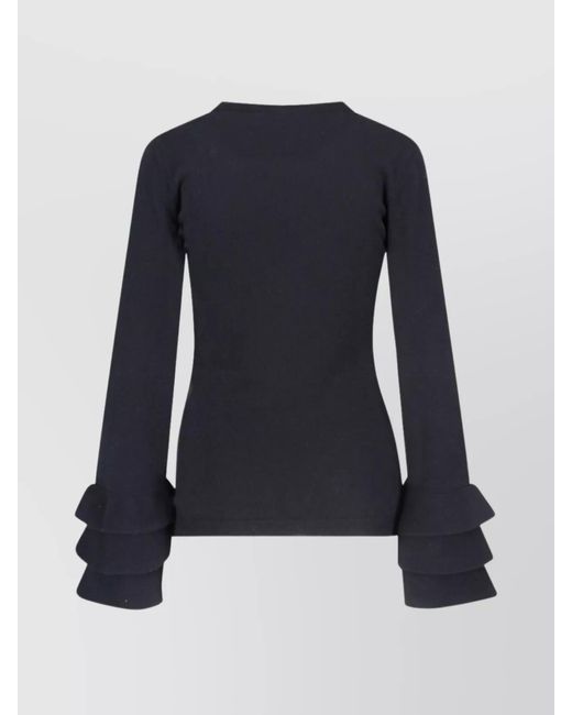 Valentino Blue Crewneck Knitted Top