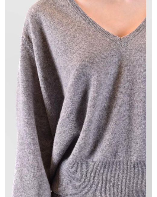 Laneus Purple Wool Jumper