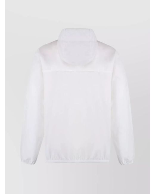 K-Way White Hooded Jacket for men