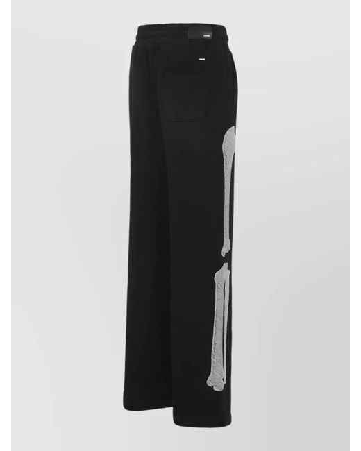 Amiri Black Cotton Oversized Sweatpants for men