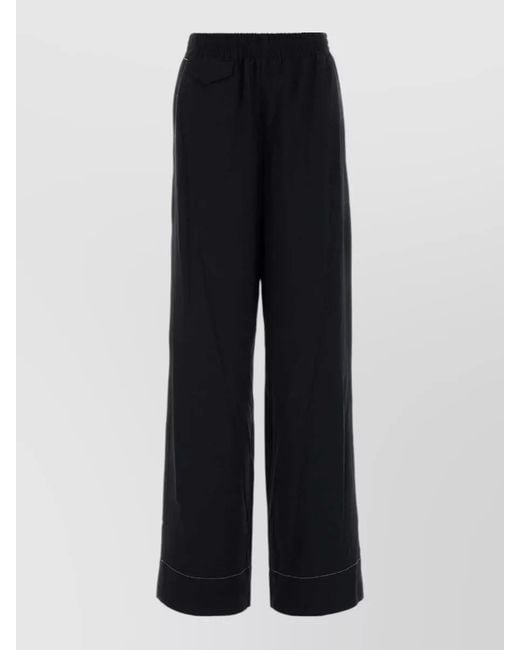 A.P.C. Blue Viscose Blend Wide Leg Lucy Pant