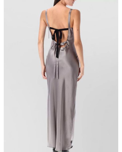 THE GARMENT White Catania Silk Satin Maxi Evening Dress