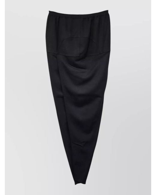 Rick Owens Black Soft Pillar Long Skirt Tapered Pants