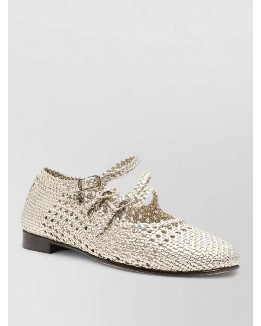 CAREL PARIS White Leather Ballerinas