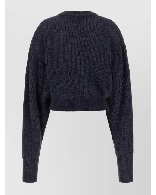 ROTATE BIRGER CHRISTENSEN Blue Alpaca Wool Knit Jumper