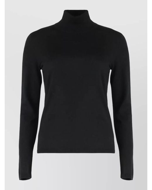 Max Mara Black Cashmere Turtleneck Jumper