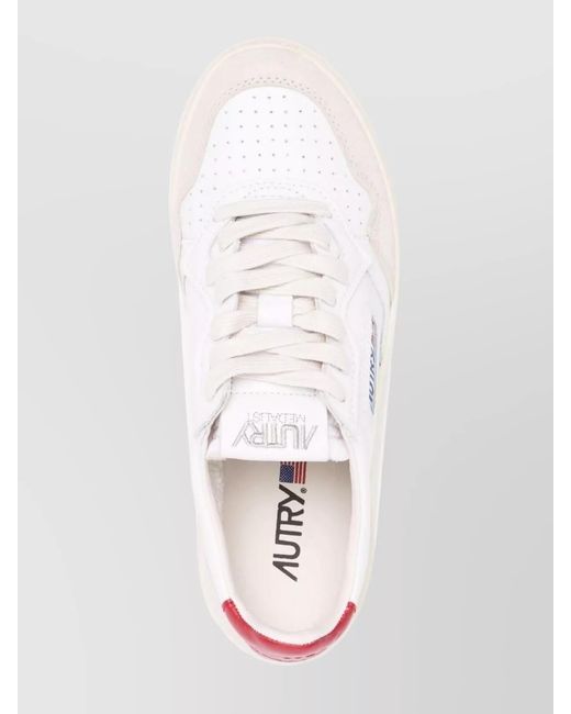 Autry Pink Leather Medalist Low Sneakers