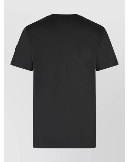 Moncler Black Cotton T-Shirt for men