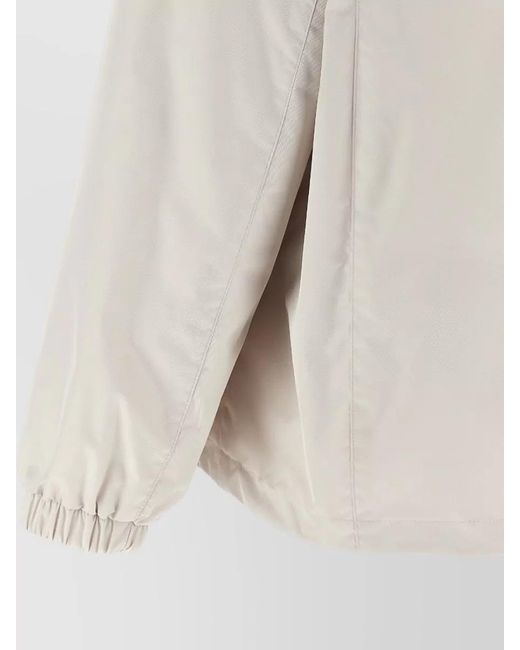 Moorer Natural Soave Hooded Jacket Acqua Line