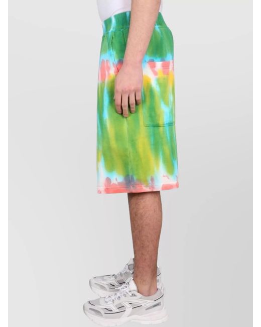DSquared² Green Cotton Regular-Fit Bermuda Shorts for men