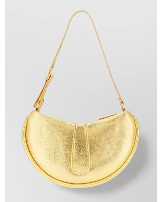 THEMOIRÈ Metallic Adjustable Strap Bow Detail Shoulder Bag