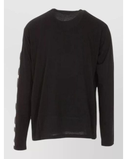 Balmain Black Cotton T-Shirt for men