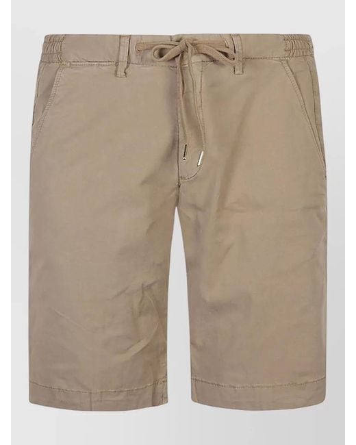 Briglia 1949 Natural Drawstring Waist Bermuda Shorts Belt Loops for men