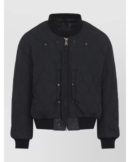 Maison Margiela Black Reversible Bomber Jacket Casual Style for men
