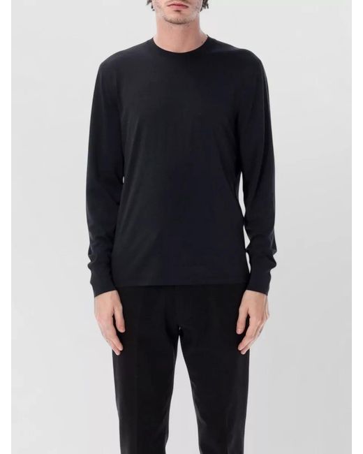 Tom Ford Blue Long-Sleeve Regular-Fit T-Shirt for men