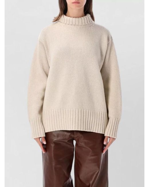Rohe Natural Cashmere Wool Turtleneck Jumper