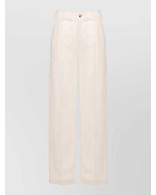 Woolrich White Wide-Leg Trousers