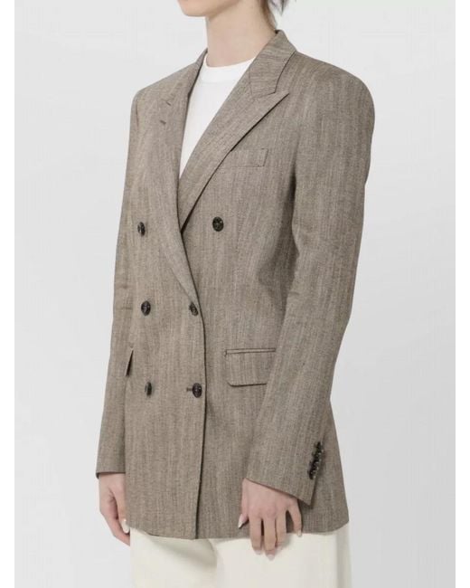 Tagliatore Gray Double Breasted Jacket Relaxed Cut