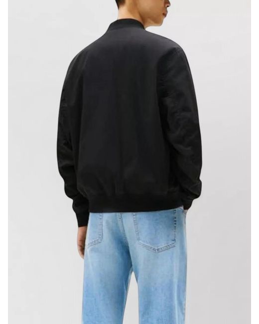Tommy Hilfiger Blue Recycled Cotton Bomber Jacket for men